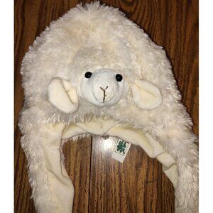 CUDDLES GALORE KIDS SIZE LAMB HAT WHITE